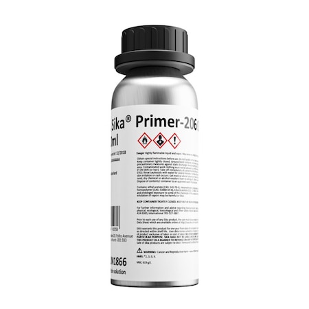 Sika Sika Primer 206 G+P Black, Moisture-Curing Liquid Primer 250ml Bottle 91572